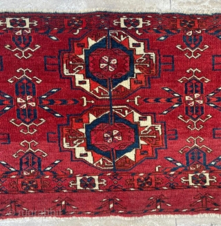 Middle of the 19th Century Turkman Tekke Torba, in good condotion, size 115x40 cm                   