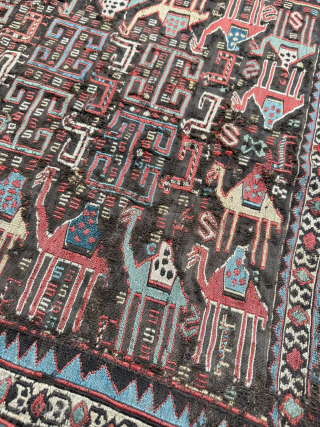 Circa 1870 Sumac Horse Cover, Size 80 x 106 cm. Please send me direct mail.
emreaydin10@icloud.com
Instagram - @emreaydinrug