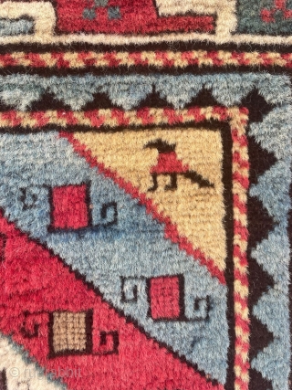 Caucasian Gendje Rug Circa 1860 size 107x196 cm                         