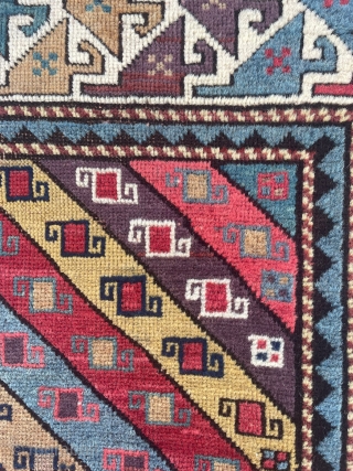 Caucasian Gendje Rug Circa 1860 size 107x196 cm                         