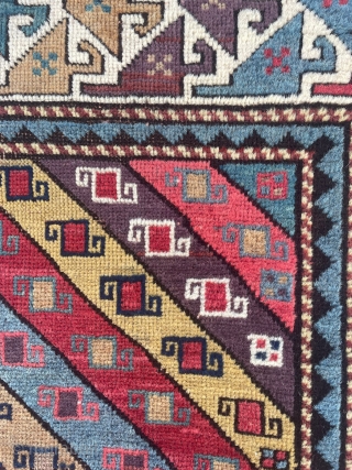 Caucasian Gendje Rug Circa 1860 size 107x196 cm                         