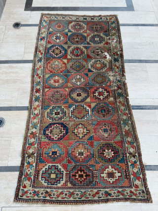 Antique Kazak Rug Circa 1860-1870 , size 120x235 cm. Please send me directly mail. emreaydin10@icloud.com 0090+ 544 374 10 98             