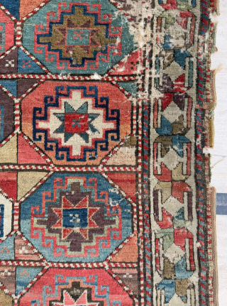 Antique Kazak Rug Circa 1860-1870 , size 120x235 cm. Please send me directly mail. emreaydin10@icloud.com 0090+ 544 374 10 98             