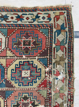 Antique Kazak Rug Circa 1860-1870 , size 120x235 cm. Please send me directly mail. emreaydin10@icloud.com 0090+ 544 374 10 98             