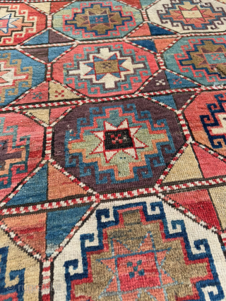Antique Kazak Rug Circa 1860-1870 , size 120x235 cm. Please send me directly mail. emreaydin10@icloud.com 0090+ 544 374 10 98             