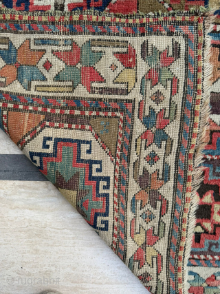 Antique Kazak Rug Circa 1860-1870 , size 120x235 cm. Please send me directly mail. emreaydin10@icloud.com 0090+ 544 374 10 98             