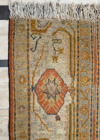 Oushak carpet  border fragment circa 1880-1890. Please send me directly mail.
emreaydin10@icloud.com
0090 + 544 374 10 98                