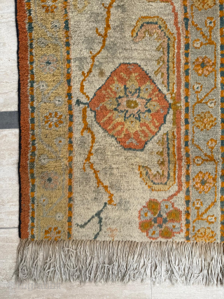 Oushak carpet  border fragment circa 1880-1890. Please send me directly mail.
emreaydin10@icloud.com
0090 + 544 374 10 98                
