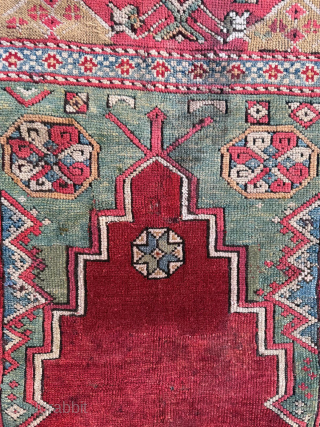 Anatolian Konya Karapinar prayer rug. Circa 1840-1850. size 110x150 cm. Please send me directly mail. 
emreaydin10@icloud.com
0090 + 544 374 10 98            