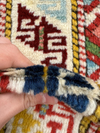 Middle of the 19th Century Kuba Shirvan Rug. İn good condition. Has a rare yellow background. Please send me direct mail. 
emreaydin10@icloud.com
0090 + 544 374 10 98      