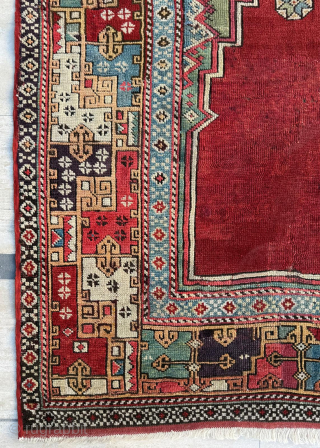 Anatolian Konya Karapinar prayer rug. Circa 1840-1850. size 110x150 cm. Please send me directly mail. 
emreaydin10@icloud.com
0090 + 544 374 10 98            