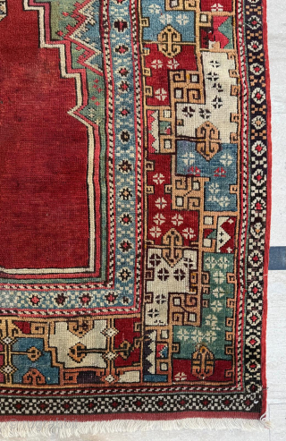 Anatolian Konya Karapinar prayer rug. Circa 1840-1850. size 110x150 cm. Please send me directly mail. 
emreaydin10@icloud.com
0090 + 544 374 10 98            