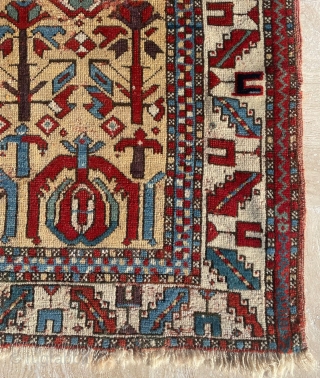 Mid 19th Century Unusual Kuba Rug Size 110x150 cm                        