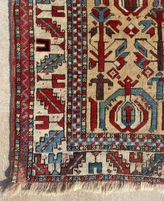 Mid 19th Century Unusual Kuba Rug Size 110x150 cm                        