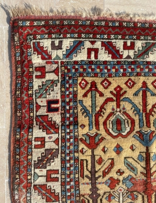 Mid 19th Century Unusual Kuba Rug Size 110x150 cm                        