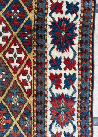 Late of the 19th century Kazak rug. in good condition. size 105 x 258 cm. Please send me direct mail. 
emreaydin10@icloud.com
0090 + 544 374 10 98       