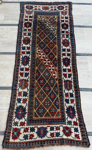 Late of the 19th century Kazak rug. in good condition. size 105 x 258 cm. Please send me direct mail. 
emreaydin10@icloud.com
0090 + 544 374 10 98       
