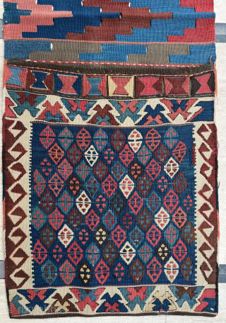 Circa 1880s Shahsevan Heybe. in good condition. Size 53x150. Please send me directly mail.
emreaydin10@icloud.com
0090 + 544 374 10 98              