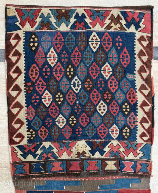 Circa 1880s Shahsevan Heybe. in good condition. Size 53x150. Please send me directly mail.
emreaydin10@icloud.com
0090 + 544 374 10 98              