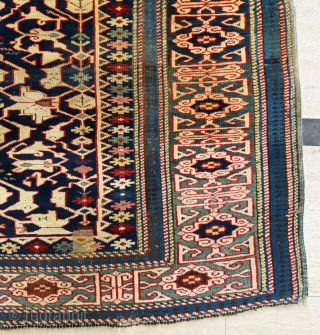 Kuba Shirvan Rug, Circa 1870, Size 108x200 cm. Please send me directly mail
emreaydin10@icloud.com                    