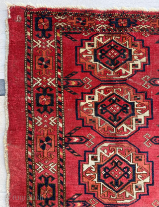 Mid 19th century Turkmen Ersari Chuval Size 100 x 146 cm. Please send me direct mail

emreaydin10@icloud.com

Instagram - @emreaydinrug               