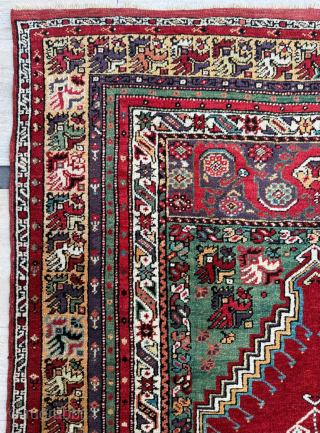Mid 19th century Mudjur Prayer Rug. Great Condition. Size 123 x 167 cm. Please send me direct mail.
emreaydin10@icloud.com
Instagram - @emreaydinrug