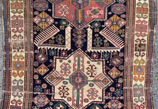 Akstafa Rug  Circa 1850 size 118x283                          