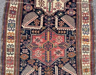 Akstafa Rug  Circa 1850 size 118x283                          