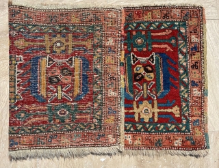 Persian Heriz Yastik Circa 1900 size 48x109 cm                         