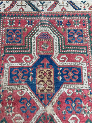 Mid 19th century Kazak Prayer Rug, size 105 x 180 cm. Please send me direct mail.
emreaydin10@icloud.com
Instagram - @emreaydinrug