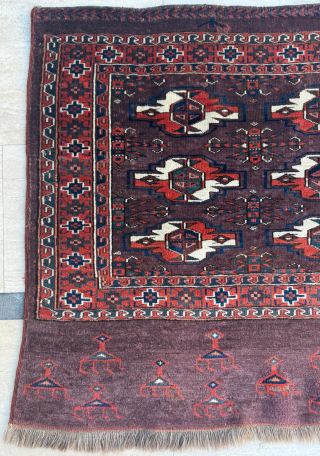Middle of the 19th century Turkman Yomud Chuval 
Size 78 x 110 cm
Please send me direct mail.

emreaydin10@icloud.com

Instagram - @emreaydinrug 
             