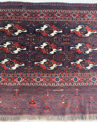 Middle of the 19th century Turkman Yomud Chuval 
Size 78 x 110 cm
Please send me direct mail.

emreaydin10@icloud.com

Instagram - @emreaydinrug 
             