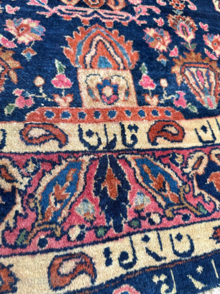 Late of the 19th Century American Sarouk Rug. Square size 123 x 123 cm. 
Please send me direct mail.

emreaydin10@icloud.com

Instagram - @emreaydinrug            