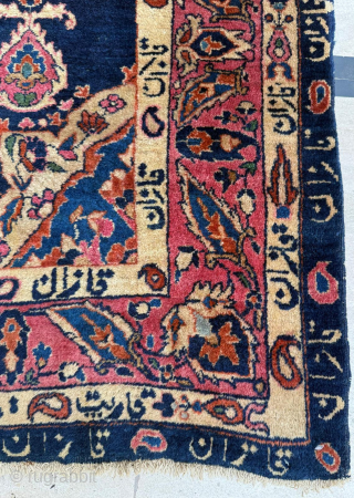 Late of the 19th Century American Sarouk Rug. Square size 123 x 123 cm. 
Please send me direct mail.

emreaydin10@icloud.com

Instagram - @emreaydinrug            