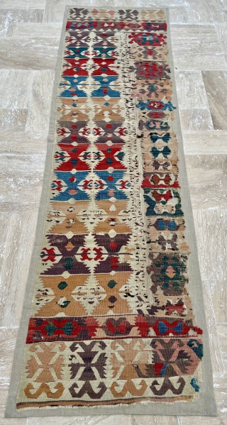 Circa 1800 Central Anatolian Kelim. It has realy deep colour                       