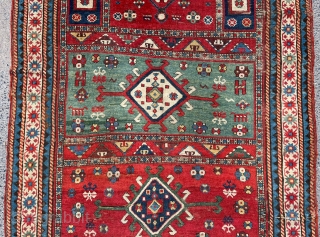 Caucasian Rug Circa 1860 size 126x266 cm                          