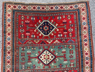 Caucasian Rug Circa 1860 size 126x266 cm                          