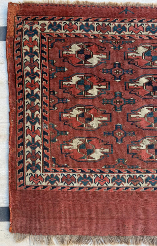 Mid 19th century Yomud Chuval. Size 76 x 120 cm. Please send me direct mail. 

emreaydin10@icloud.com

Instagram - @emreaydinrug               