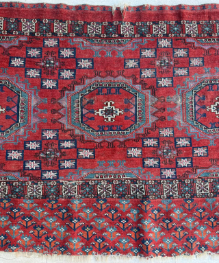 Early 19th century Turkman Tekke Chuval. Size 70 x 117 cm. Please send me direct mail.

emreaydin10@icloud.com

Instagram - @emreaydinrug               