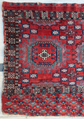 Early 19th century Turkman Tekke Chuval. Size 70 x 117 cm. Please send me direct mail.

emreaydin10@icloud.com

Instagram - @emreaydinrug               
