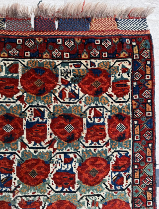 Circa 1870 Khamseh Bag. Good condition. Size 75 x 84 cm. Please send me direct mail.

emreaydin10@icloud.com

Instagram - @emreaydinrug 

              