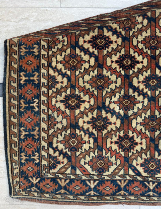 Circa 1880 Yomud Asmalyk. Size 73 x 120 cm. Please send me direct mail. 

emreaydin10@icloud.com

Instagram - @emreaydinrug
                