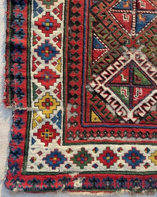 Caucasian Rug Circa 1860 size 110x250 cm                          