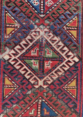 Caucasian Rug Circa 1860 size 110x250 cm                          