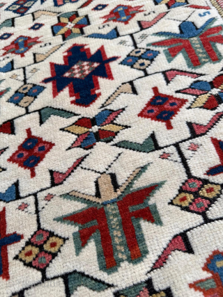 Circa 1870. White background kuba shirvan rug. Great condition. Dimensions: 96 x 250 cm. Please send me direct mail.

emreaydin10@icloud.com

Instagram - @emreaydinrug            