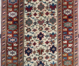 Circa 1870. White background kuba shirvan rug. Great condition. Dimensions: 96 x 250 cm. Please send me direct mail.

emreaydin10@icloud.com

Instagram - @emreaydinrug            