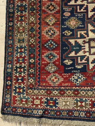 Circa 1870-1880 Lezgi Shirvan Rug, size 120 x 158 cm. Please send me direct mail. 

emreaydin10@icloud.com

Instagram - @emreaydinrug               