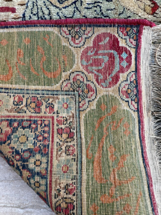 Late 19th Century Pictorial Kirman Rug, size 58 x 82 cm. Please send me direct mail

emreaydin10@icloud.com

Instagram - @emreaydinrug               