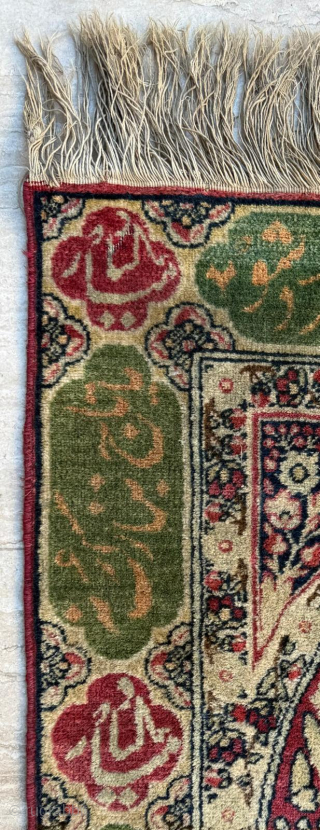Late 19th Century Pictorial Kirman Rug, size 58 x 82 cm. Please send me direct mail

emreaydin10@icloud.com

Instagram - @emreaydinrug               