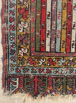 Mid 19th Century Mudjur Yastik size 55x90 as found it untouched.                      